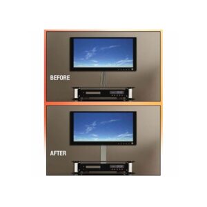 1-1/2" X 48" TV Wire Hider & Cover Lid Kit White FSTVK-01 (6 Kits)