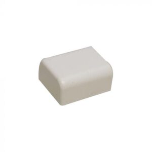 1/2" WireHider End Caps 12 pcs- White FEC-71414